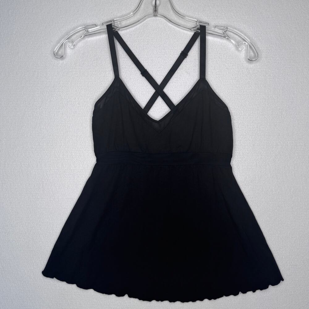 Vintage Y2K BabyStyle Maternity Cami Top NWT Petite Small Black